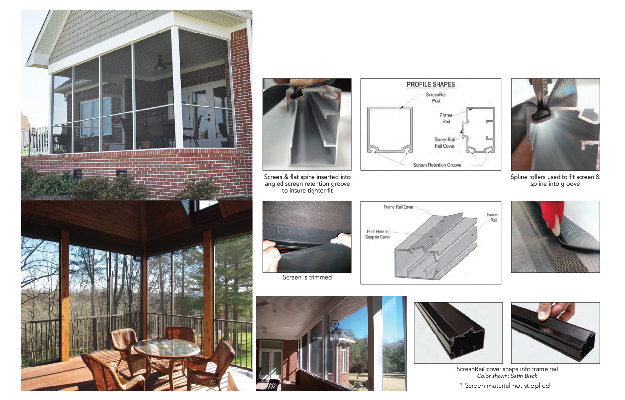 Screen Rail Series — K + R Wholesale Building Materials