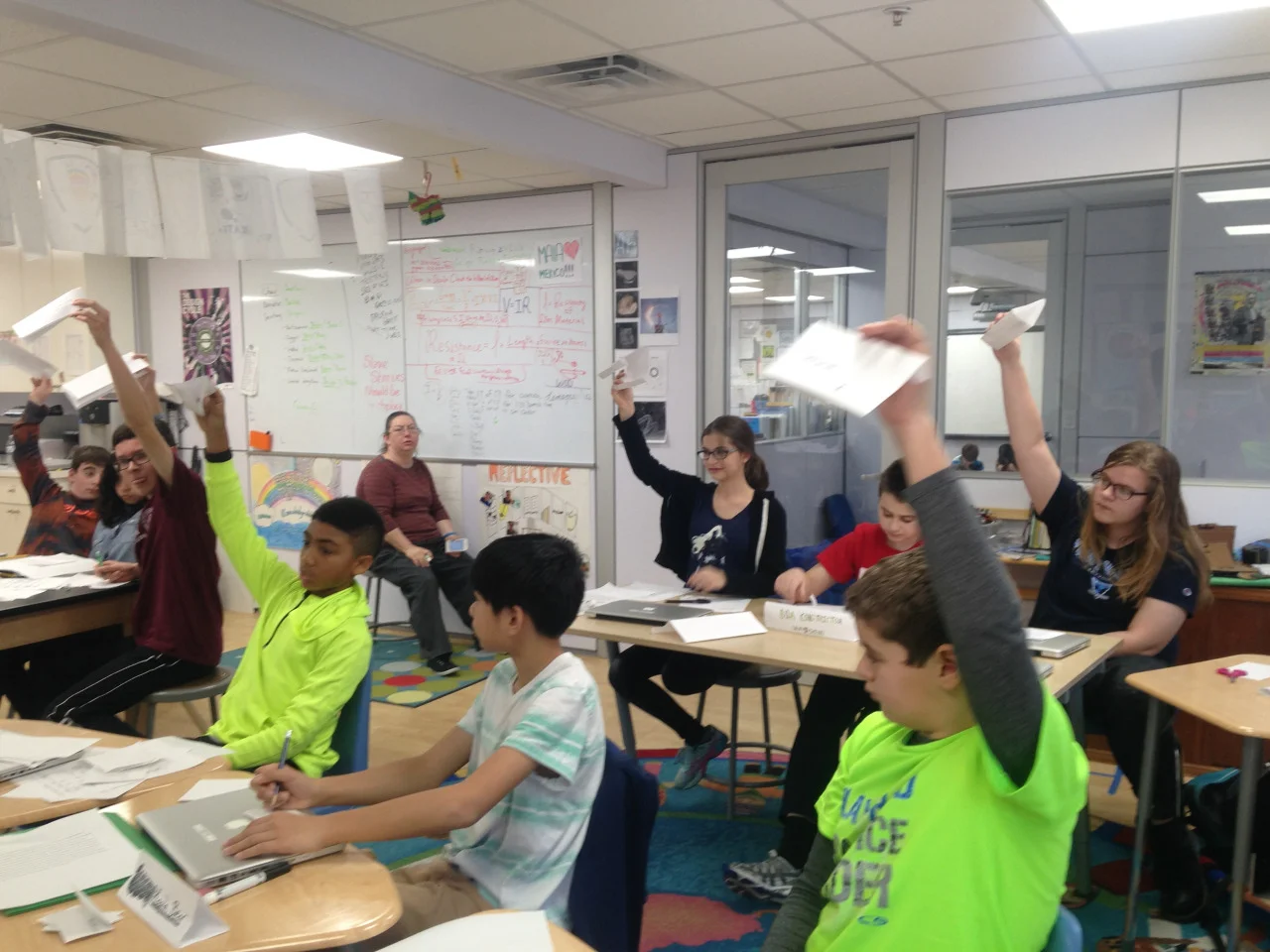 The Middle School students used this short week to
prepare for Montessori Model United Nations by completing their country boards,
practicing their speeches and participating in mock committees in the Mock-a-mal . They also had opportunities to catch up on
ongoing project work for each of their subject areas.