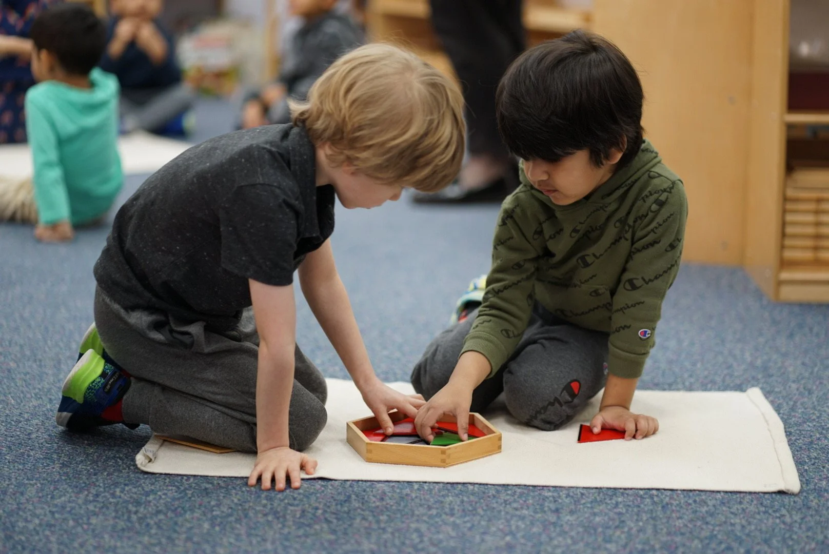 Kindergarten Students Working.JPG