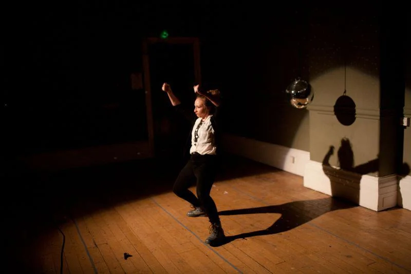 Rose Wardlaw performing in Smack Rabbit at Battersea Arts Centre