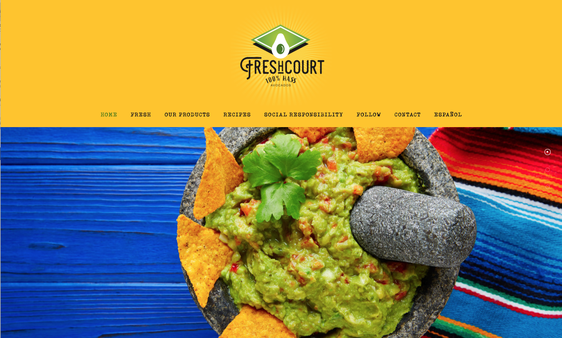 Freshcourt International Webpage Design