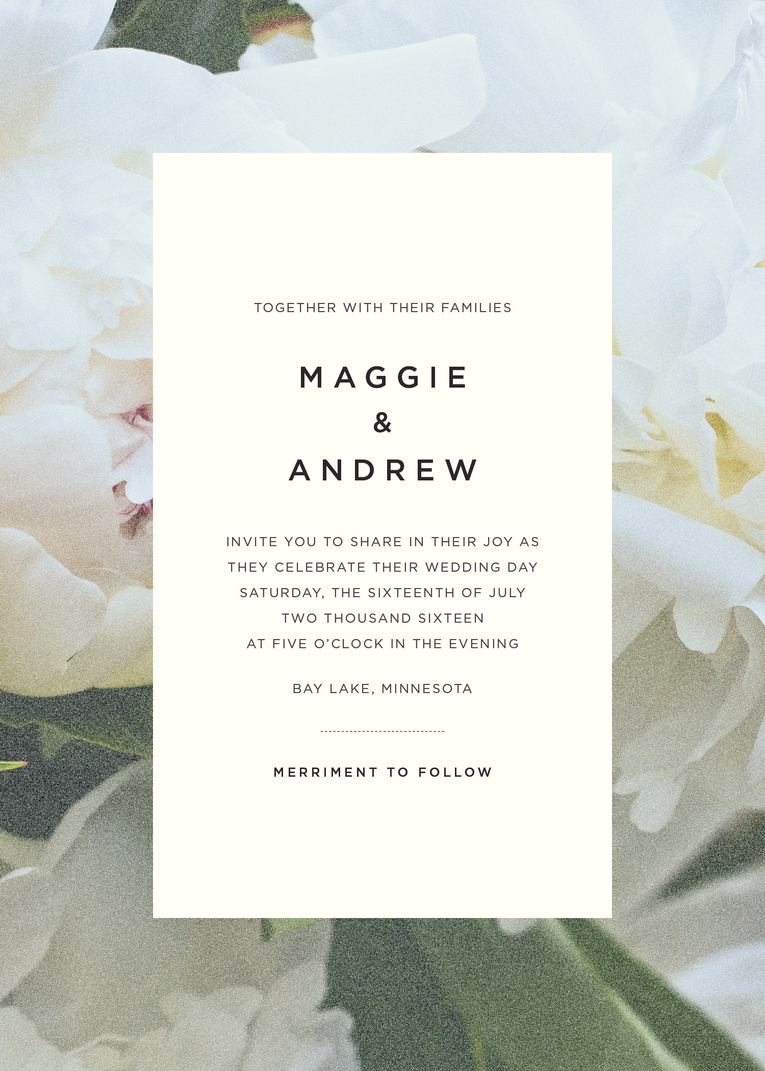 INVITATION SUITES - 2016