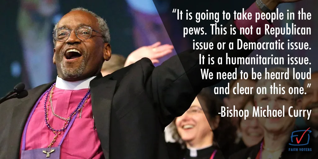 Bishop Michael Curry immigration