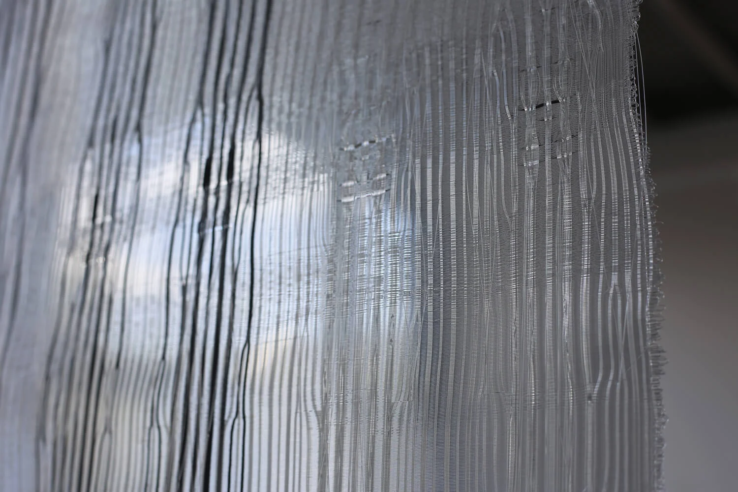 X-Ray variation no IV; detail 2016 nylon monofilament and cotton 164 x 94cm POA