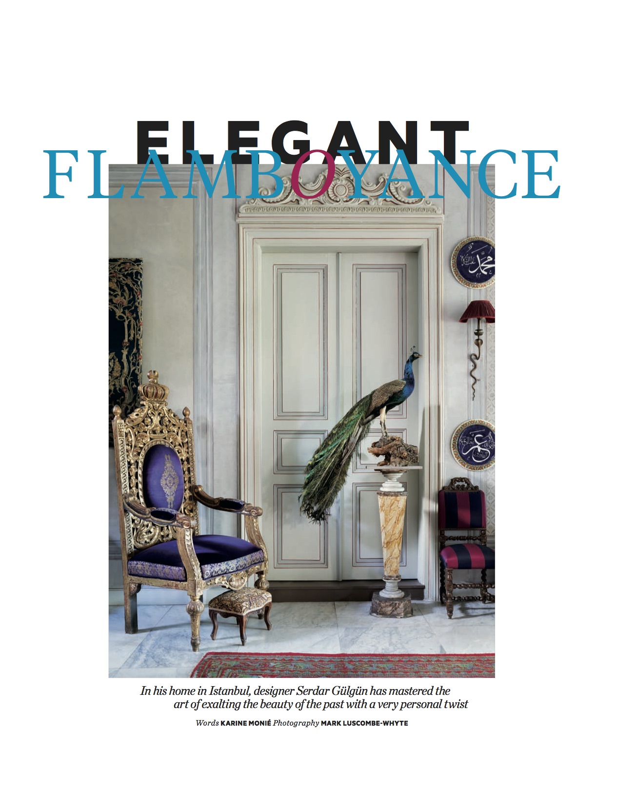 Elegant Flamboyance. AD Middle East