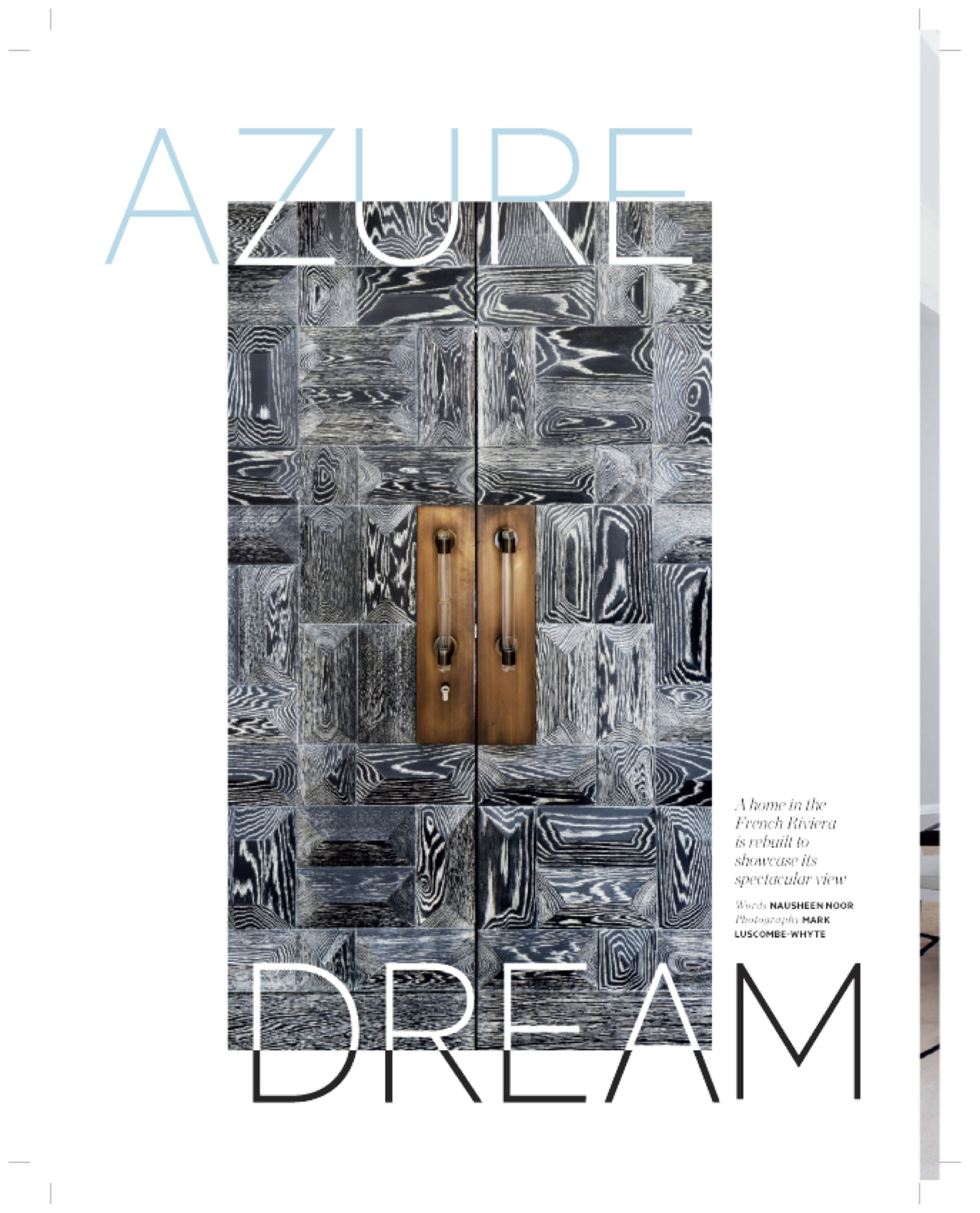 Azure Dream. Architectural Digest Middle East.