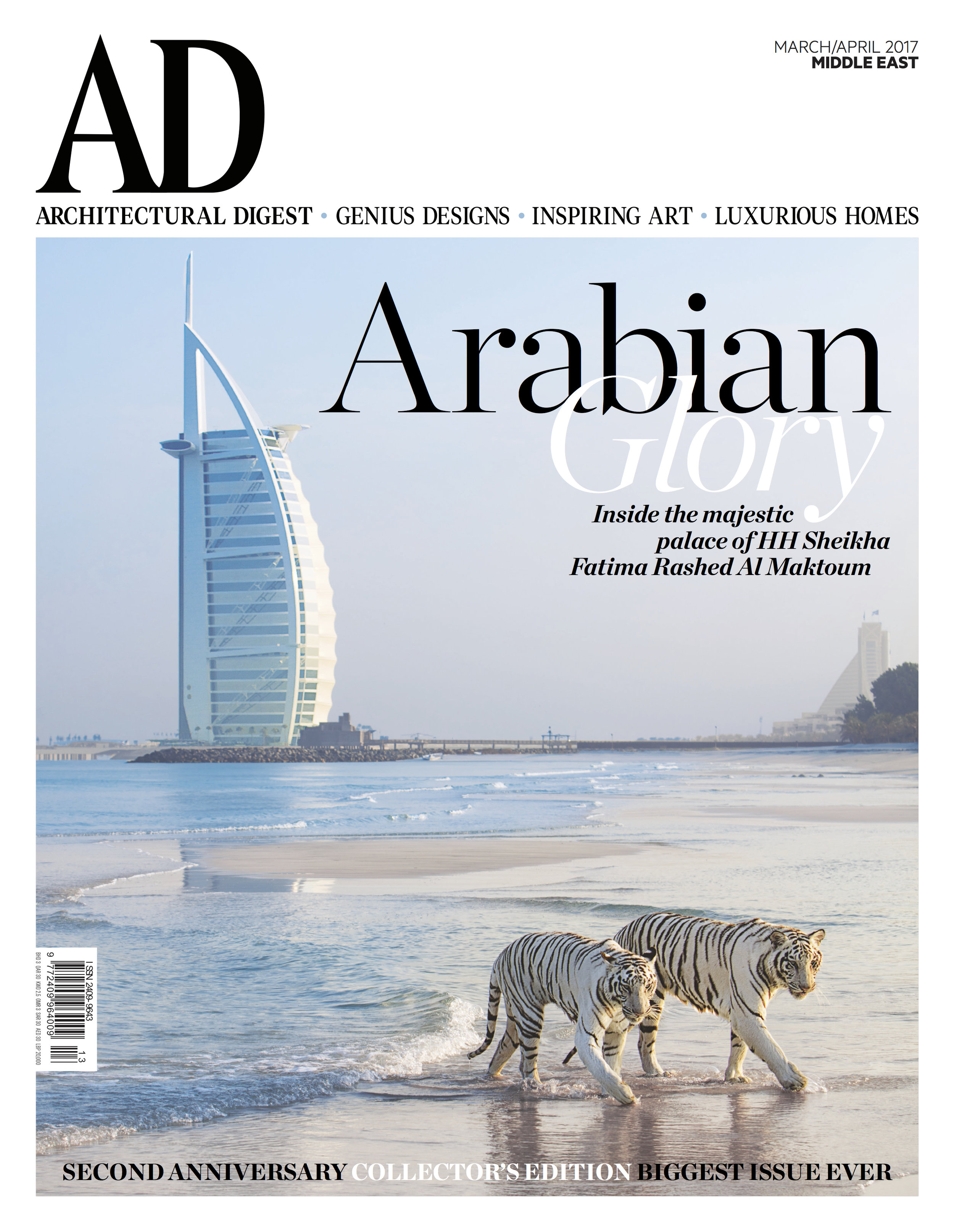 Architectural Digest Cover and Main Feature. Click view below to open PDF.
