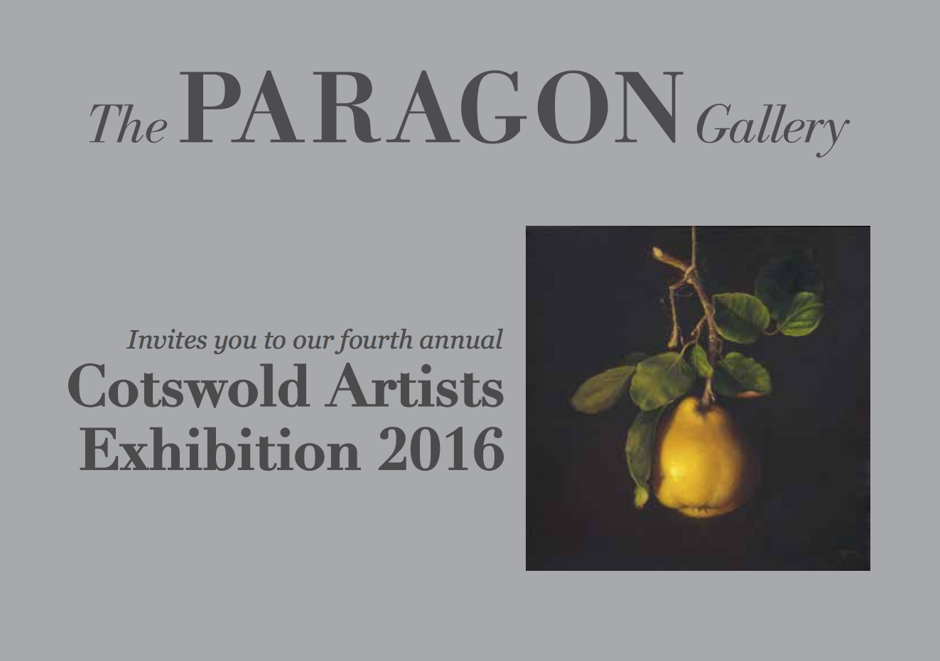 22 April - 14 May 16 | the Paragon Gallery