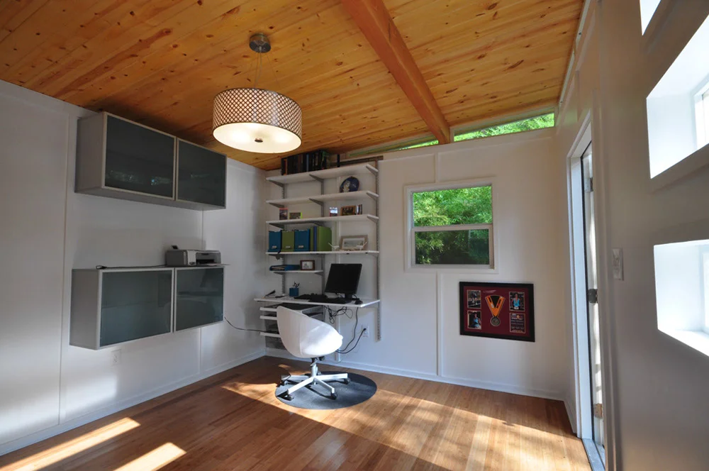 Modern Kwik Room 12x14 Backyard Office — Kanga Room Systems