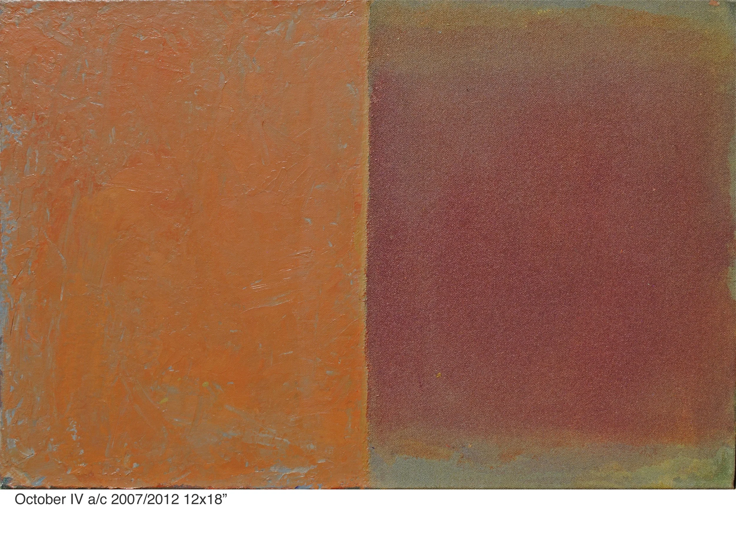 October IV a/c 2007/2012 12x18"