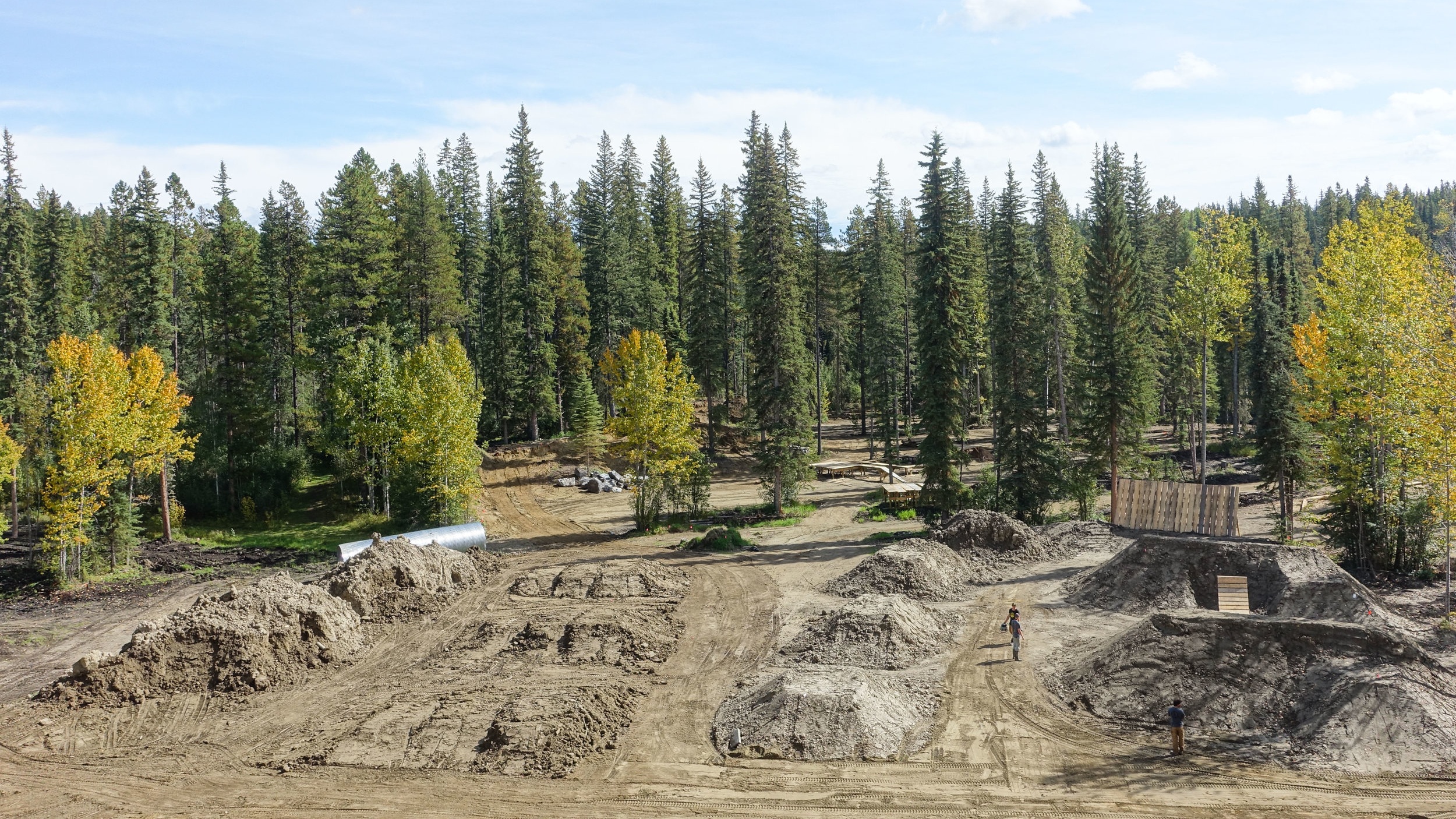 Jump area partially built. Fall 2018.