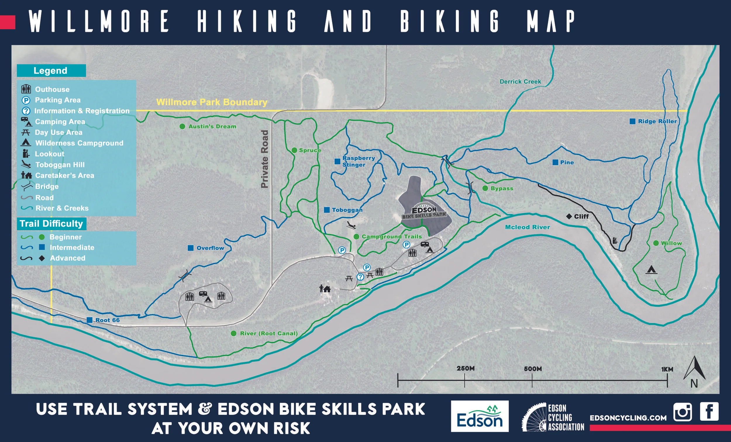 Willmore trail map. Click to enlarge.