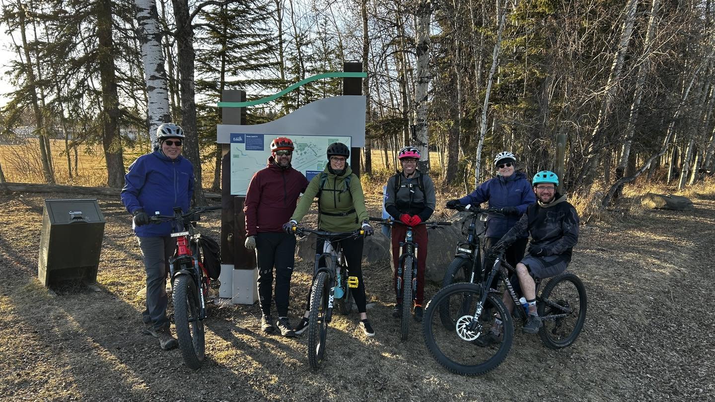 A big hell ya to the brave souls who joined in on our Edson Town Trials Ride yesterday. It was sunny but very chilly with crisp wind. We explored some new trails and had some good laughs. Thanks for coming out and braving the cold. 

Keep checking in