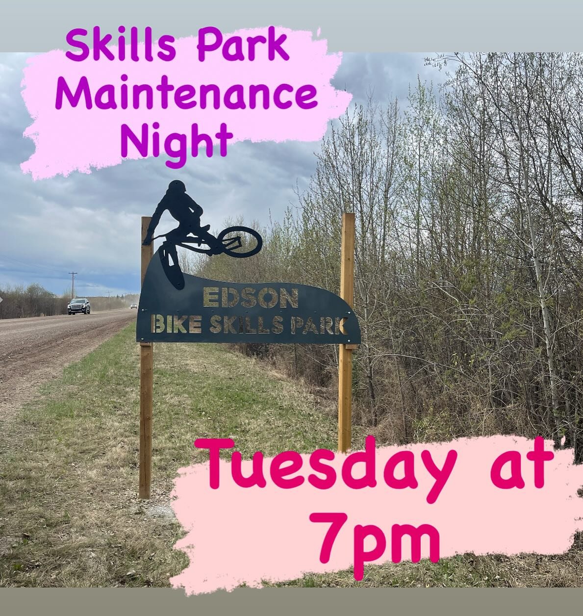 Everyone welcome! This will be an effort to fine tune a few things and see if we can have the skills park officially open for the May long weekend!