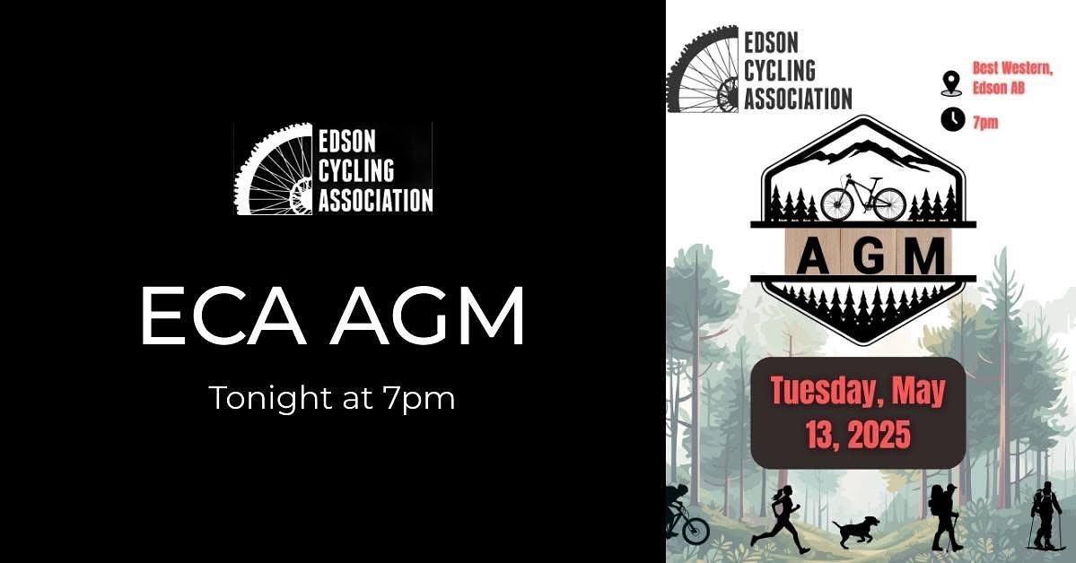 Reminder π
The ECA AGM is tonight at 7pm in the Edson Best Western.
Come Get Involved! π