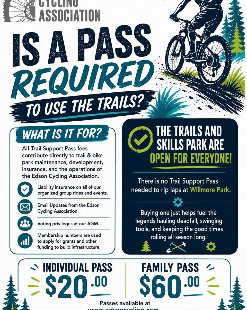 When you purchase your pass, you are helping us out by keeping our trails in tip top shape. 

We have been working hard this week with the saws, rakes and blowers these last few weeks. When you purchase a membership, it&rsquo;s helps out with gas and