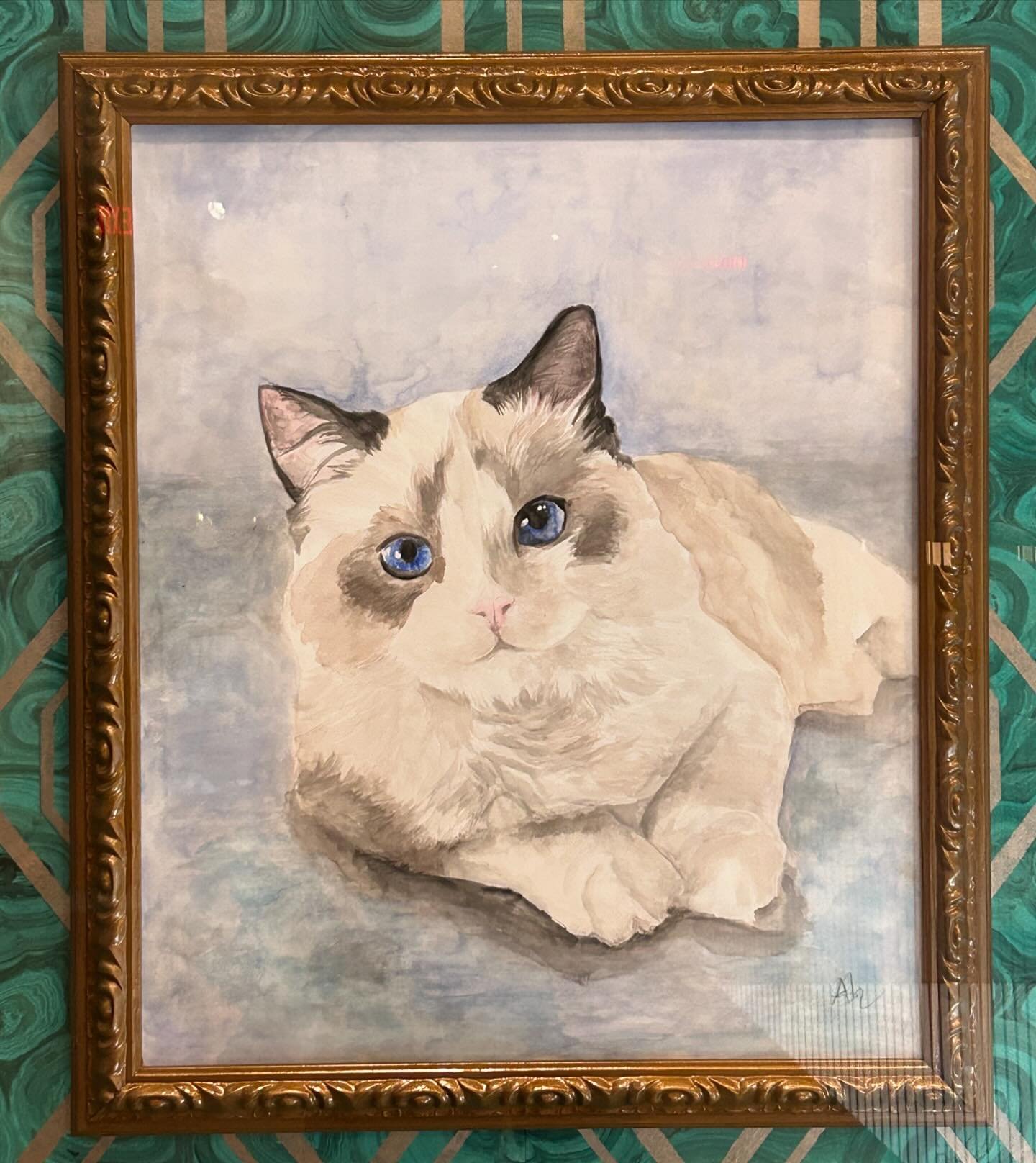 Portrait of Benjamin Button, Taylor Swift&rsquo;s cat, 2019. #TaylorSwiftStoryteller #MADmuseum #swiftie #cat #portrait 😸