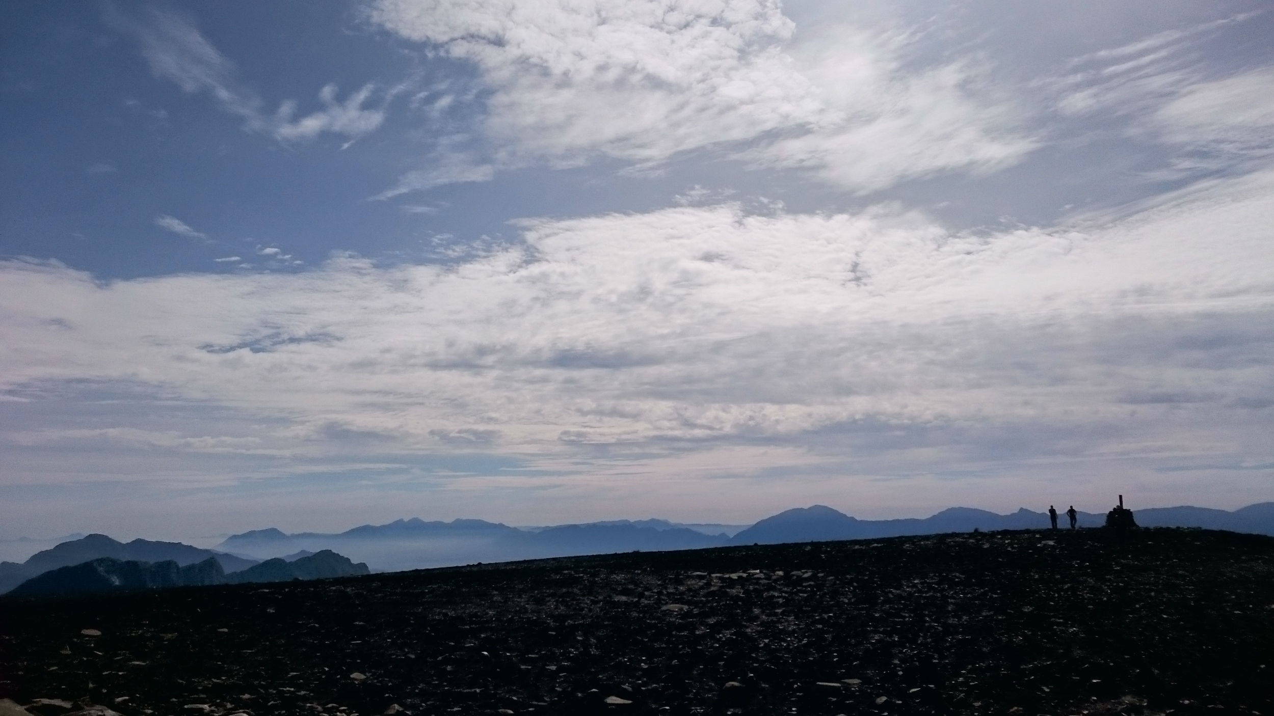 The peak was completely razed by the fire