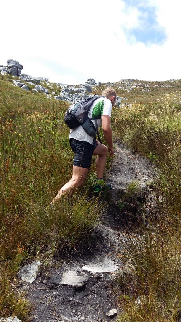 Trying to run towards Swartboskloof ( Photo Andrew Milne)