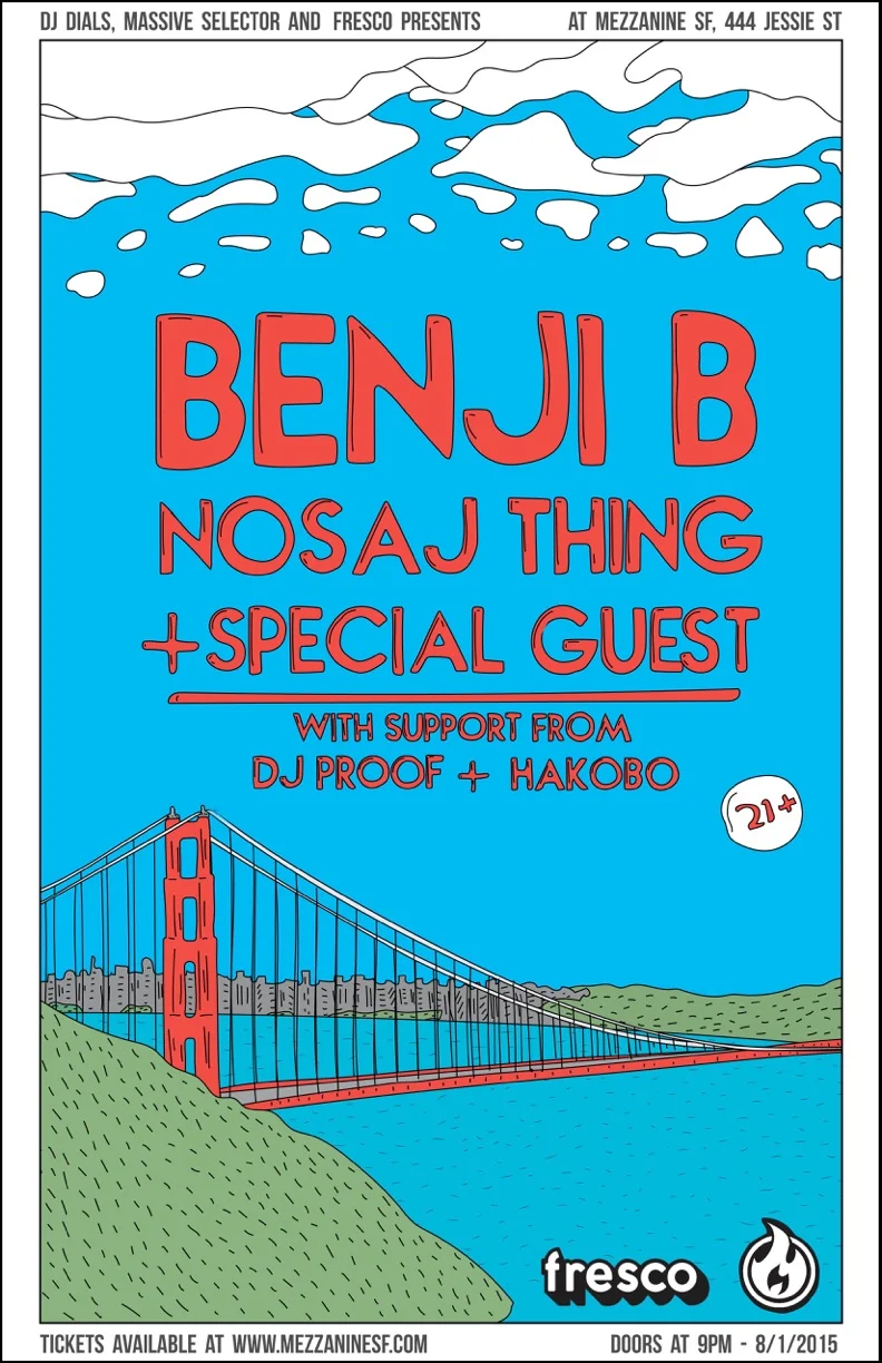 BENJI B. + NOSAJ THING @ MEZZANINE, SF