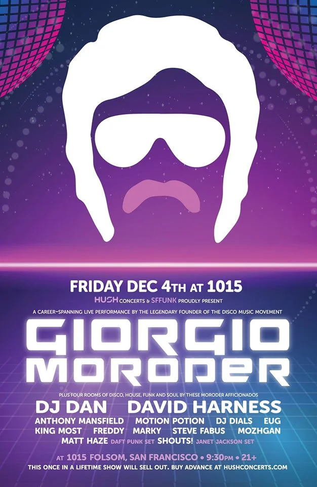 GIORGIO MORODER @ 1015 FOLSOM, SF
