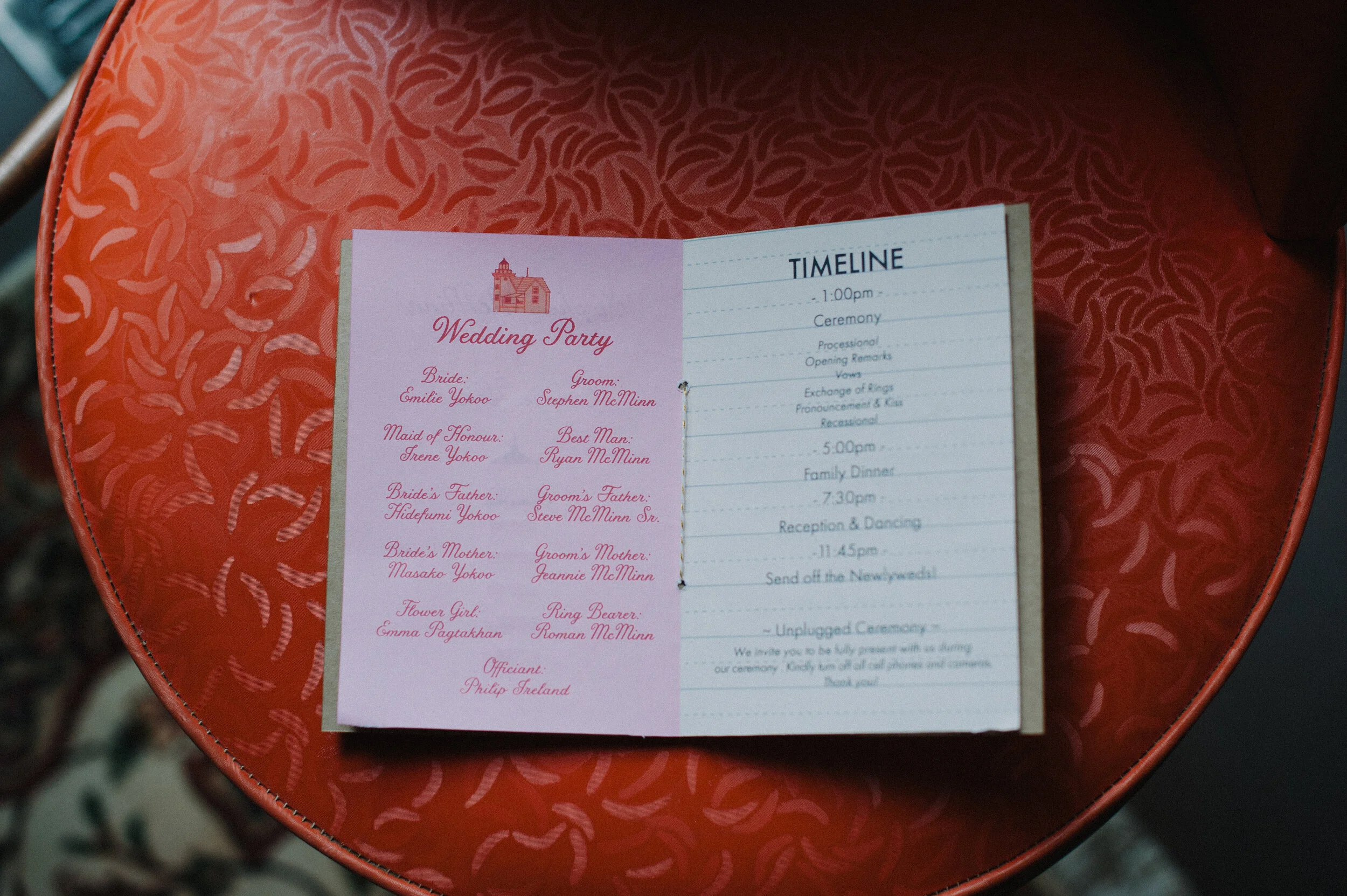  Photography:  Jayme Lang    |   Program Design: Emilie Yokoo 