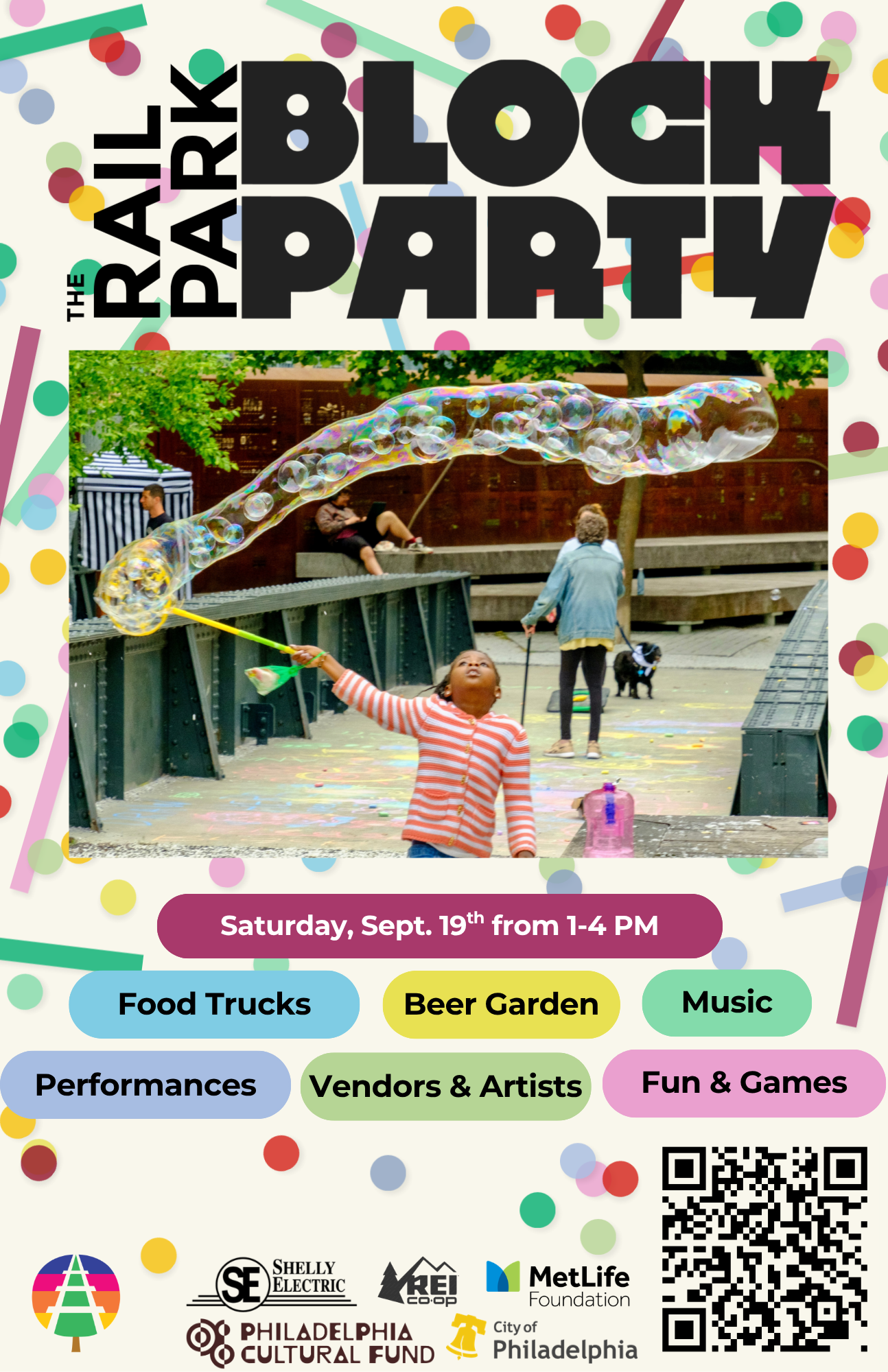Join PHLAFF at the Rail Park Block Party!