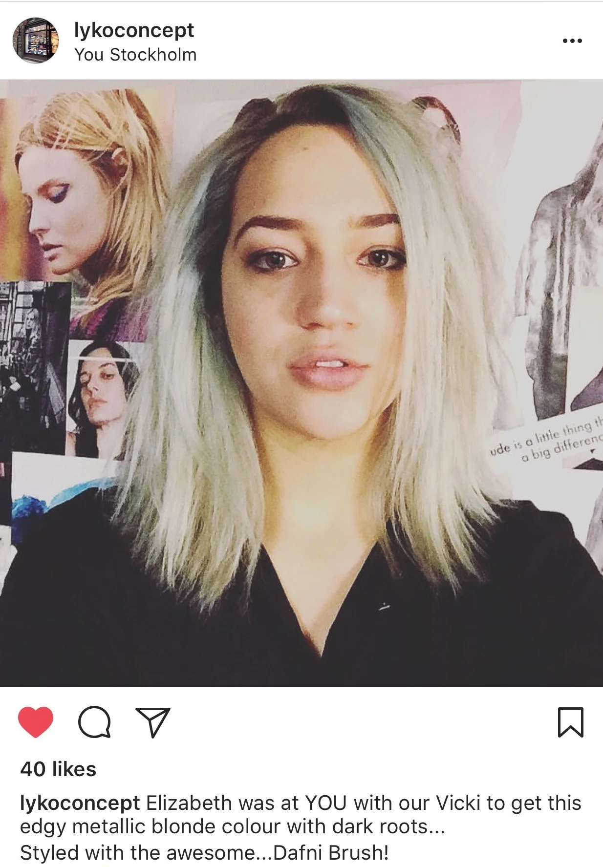 Blue hair same roots&nbsp;