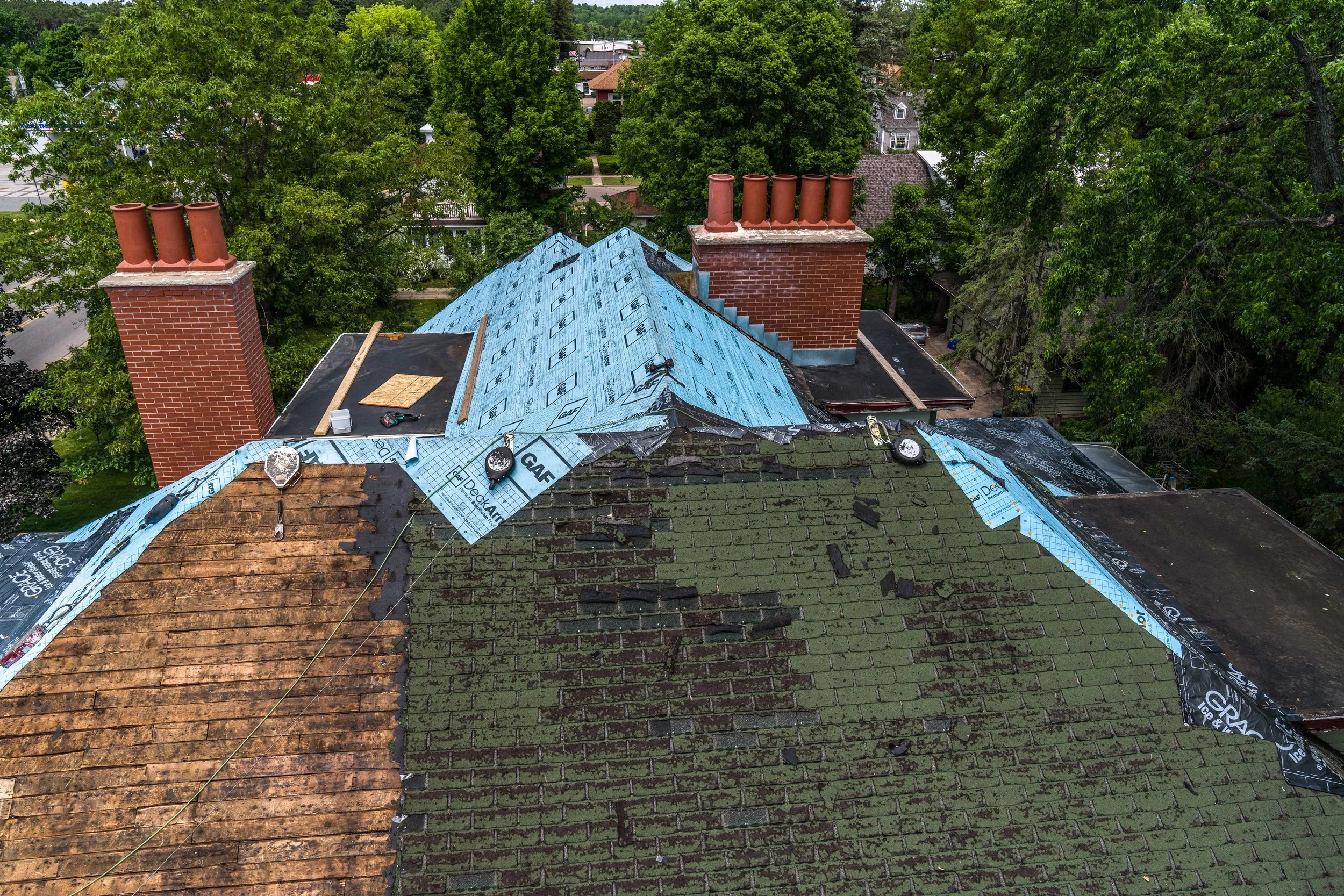 Roof Work Has Begun
