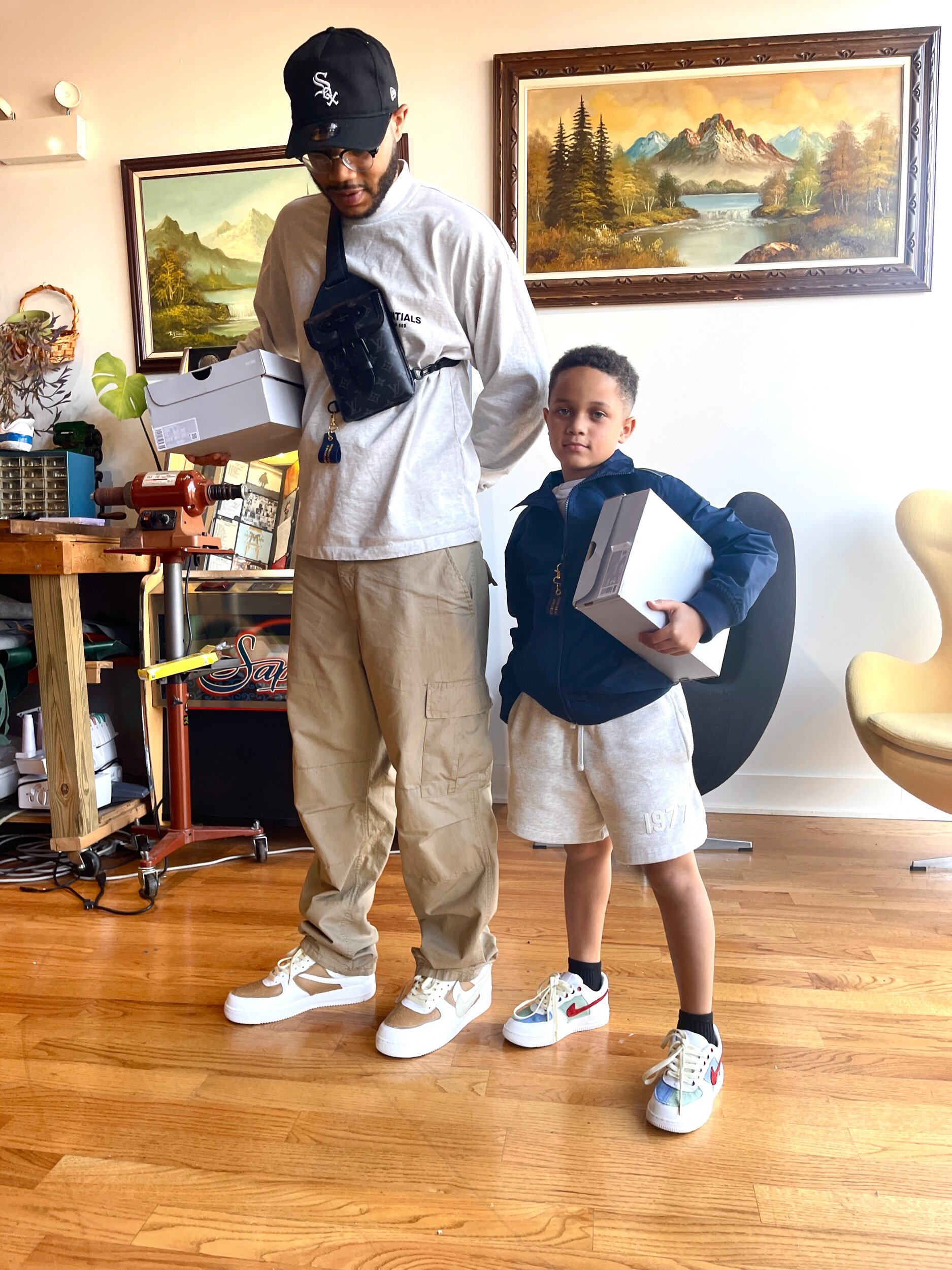 Father's day gift ideas for sneaker heads. Customize sneakers together