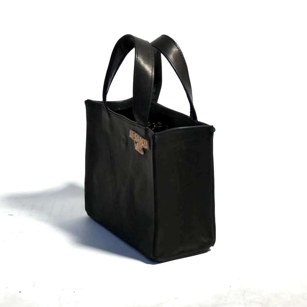 Leather Cube Bag — Alexandria Wills