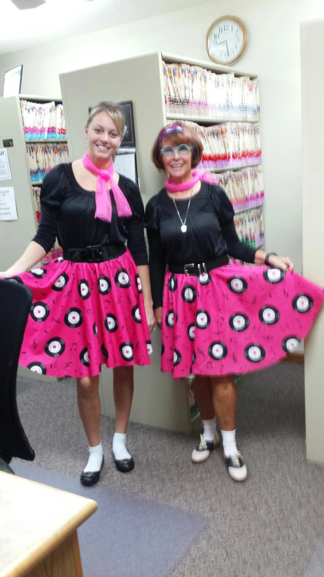 Liz and Jill getting into the spirit of things, as always. No tricks here, they make visiting the office a true treat 🎃