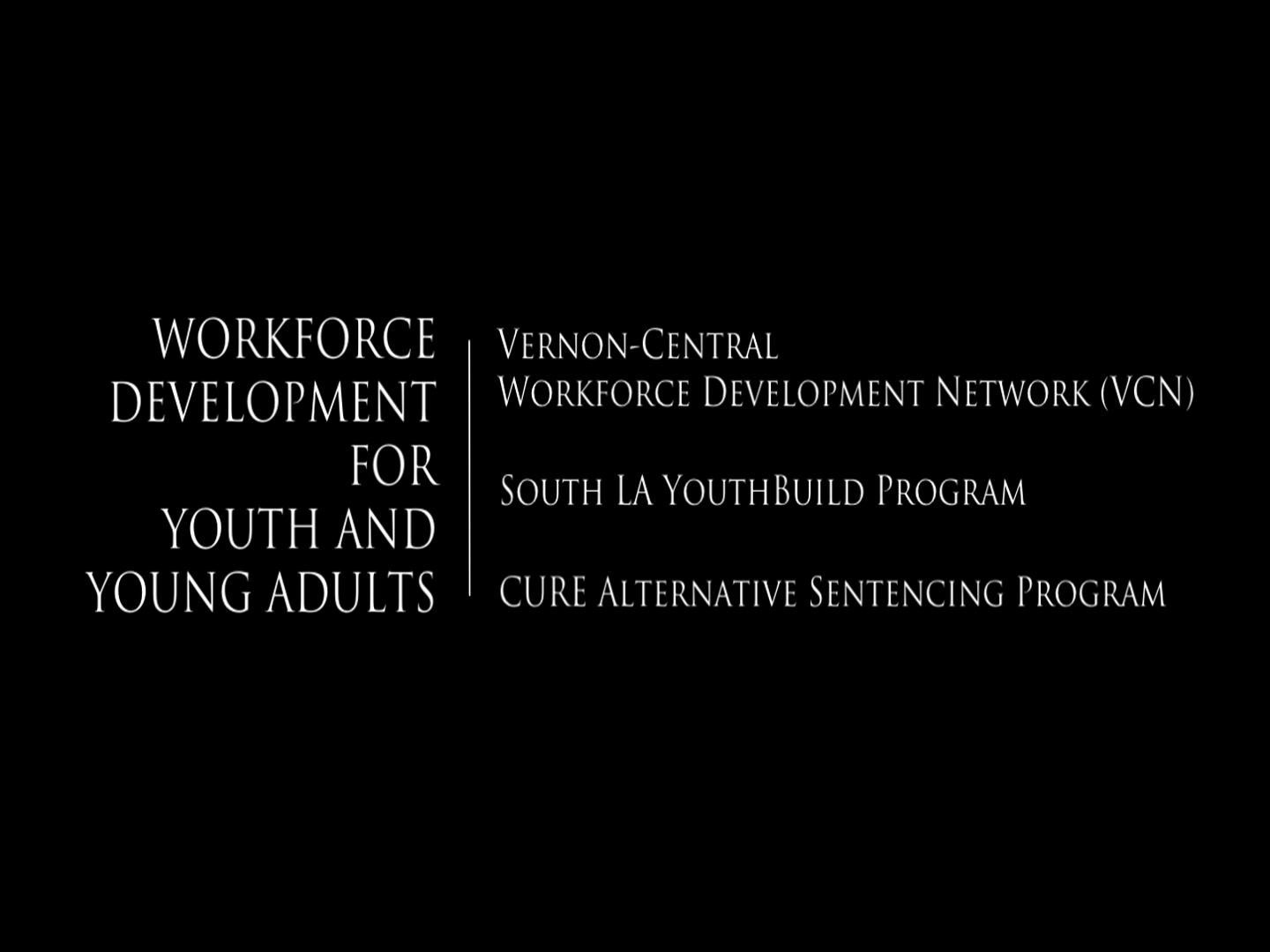 CRCD: WORKFORCE DEVELOPMENT