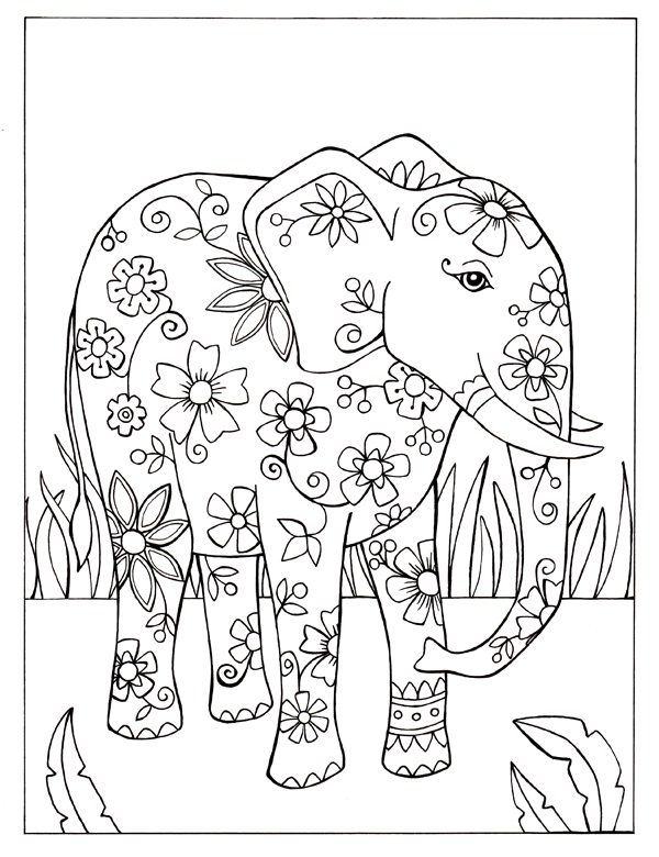 Elephant with flowers (Copy)