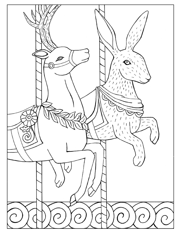 Deer and Rabbit Carousel