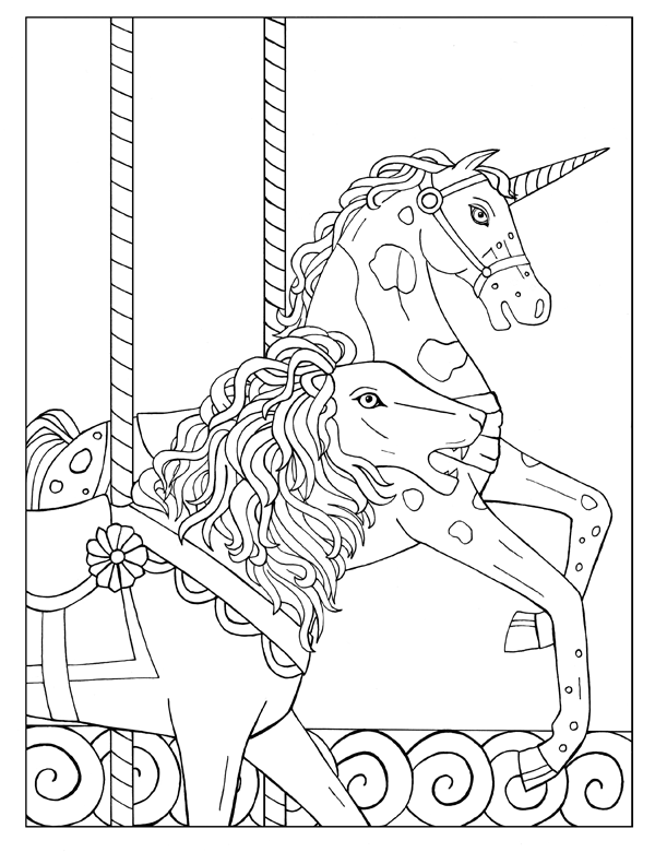 Lion and Unicorn Carousel