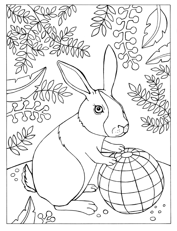 Bunny and Globe (Copy)