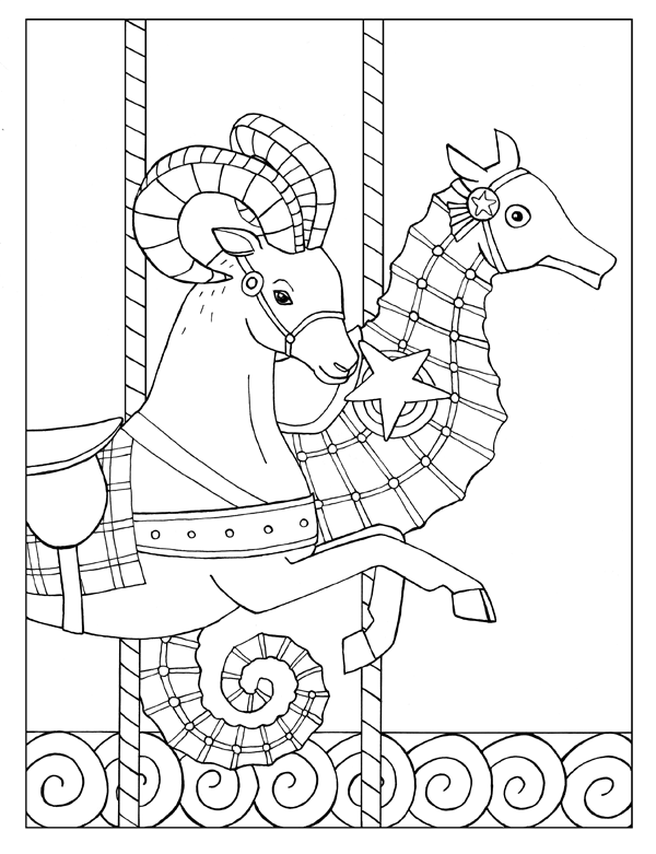 Goat and Seahorse Carousel