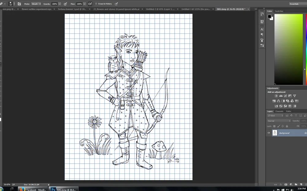 Creating a Coloring Sheet: The Gnome Ranger — Short Leg Studio