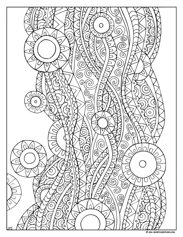Meditative Coloring Sheets — Short Leg Studio