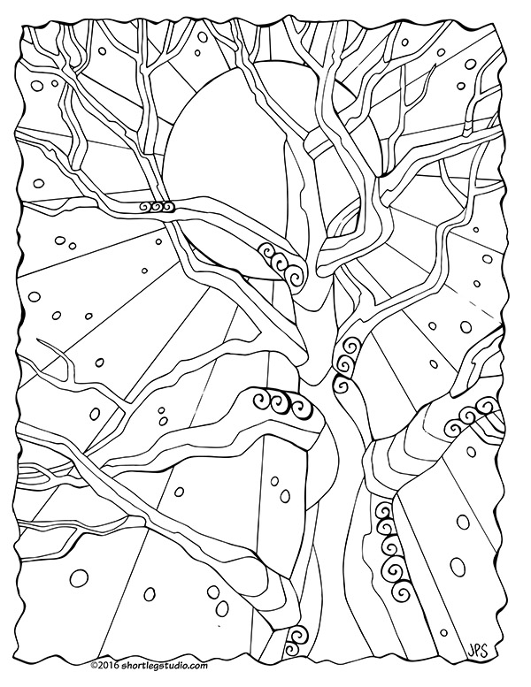 Meditative Coloring Sheets Short Leg Studio