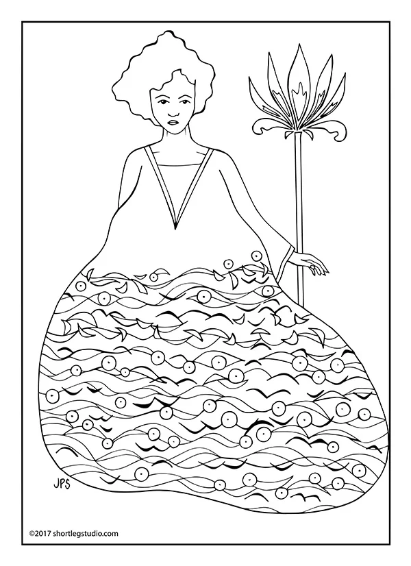 woman face coloring pages printable