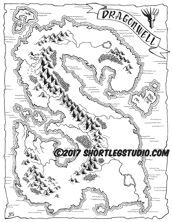 Fantasy Map Dragonwell Short Leg Studio Fantasy Map Dragonwell Short Leg Studio