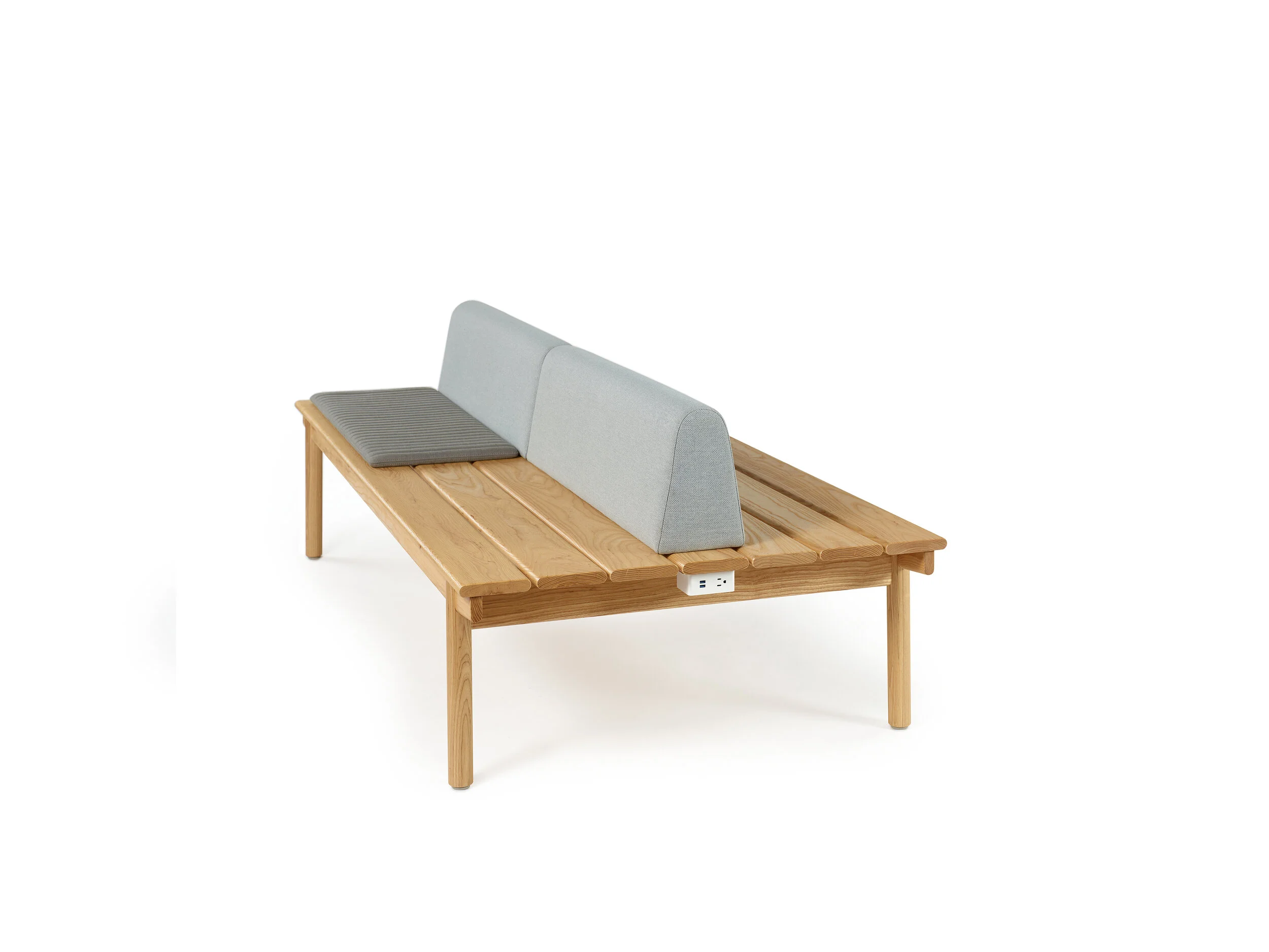 Maru Seven Slat Bench - Ash, Bolsters, Pads, Power_hi-res.jpg