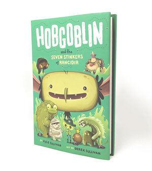Cover art: Hobgoblin and the Seven Stinkers of Rancidia. Hazy Dell Press, 2019.