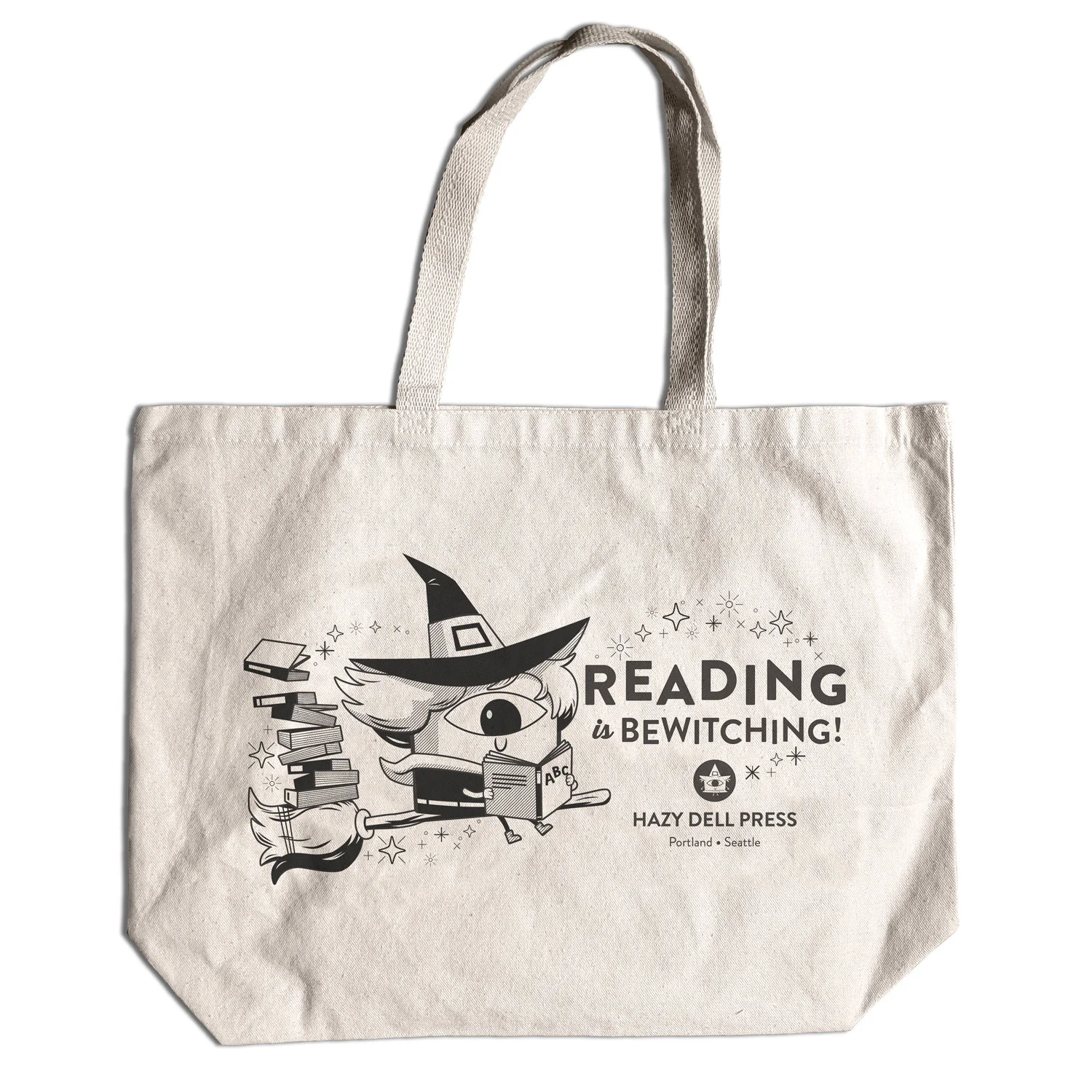 reading tote bag