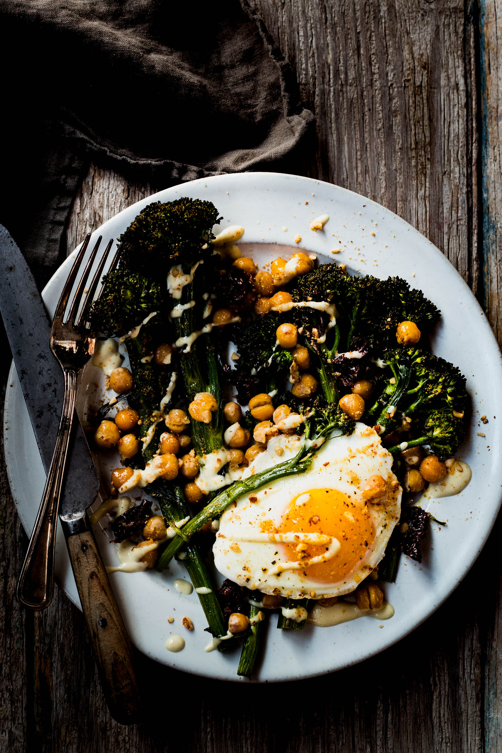 Crispy Broccolini & Chickpea Salad (use the broccoli in place of the broccolini) 