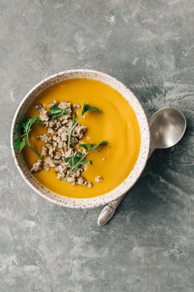 Chipotle Pumpkin Soup (the recipe calls for butternut squash but pumpkin works too!)