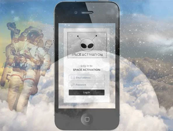 Landing Page Mock Up - Space Activation App