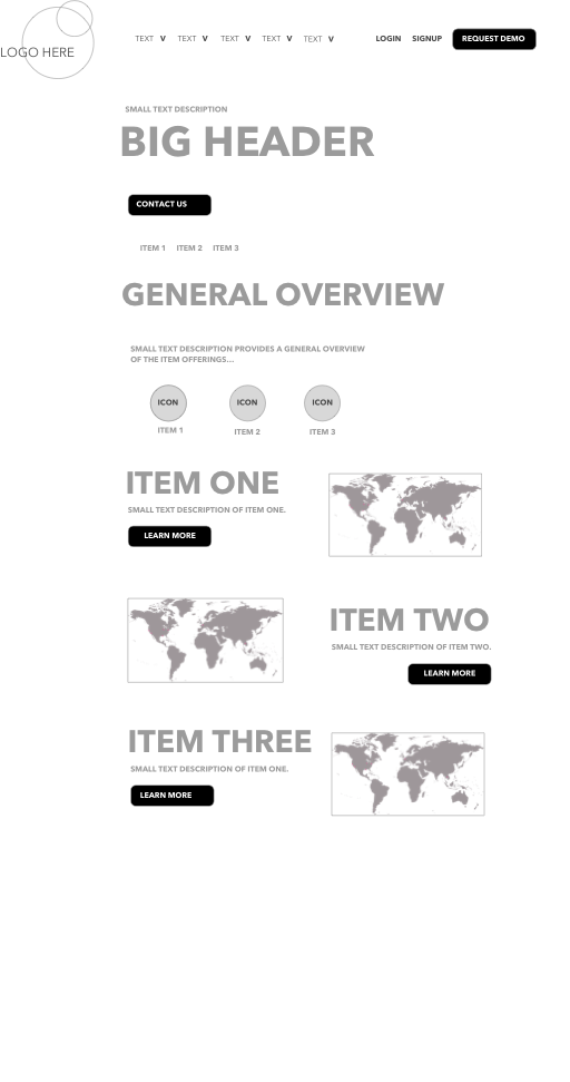 Website Wireframe